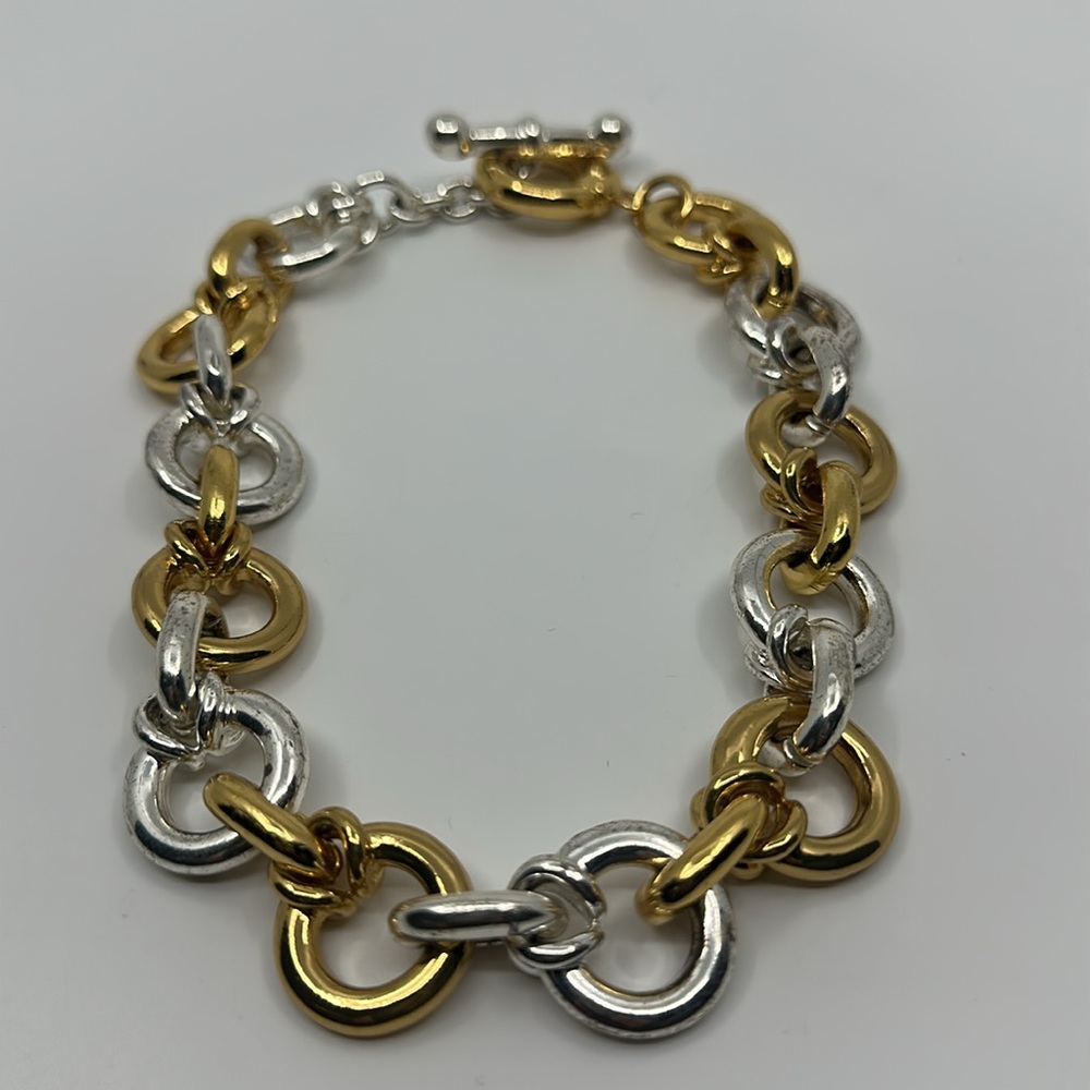 Chucky Gold and Silver Chain Necklace - Picture 2 of 10